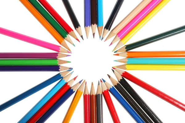 Group of colored pencils — Stock Photo, Image