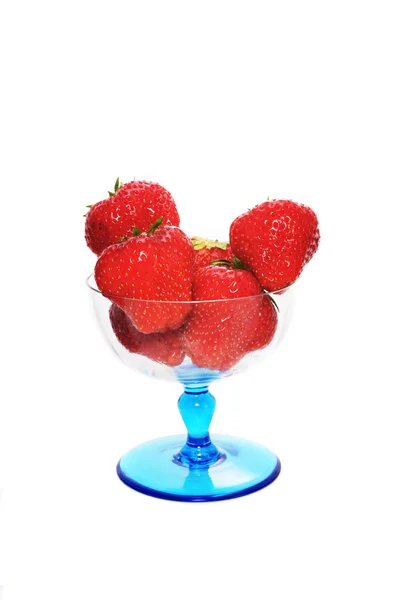 Erdbeeren im Glas — Stockfoto