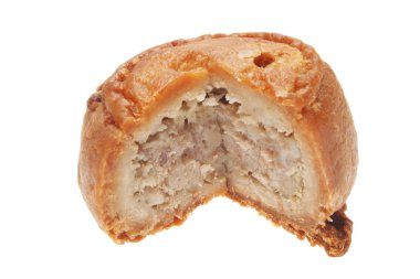 cortar el pastel de cerdo