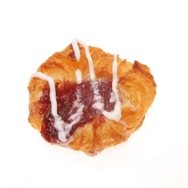 Raspberry Danish pastry — Stock Photo, Image