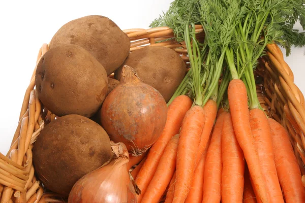 Vegetables in basket — Stock Photo, Image