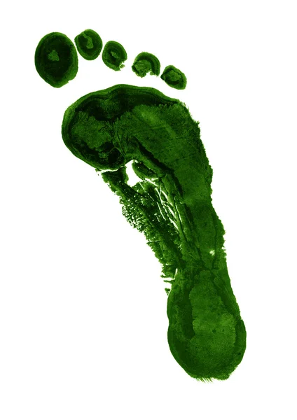 Green footprint — Stock Photo, Image