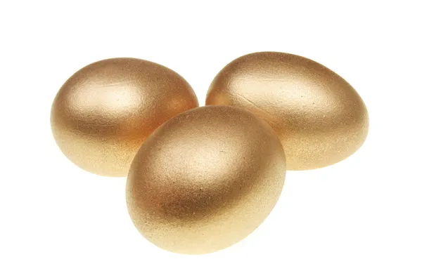 Gold eggs — Stock Photo, Image