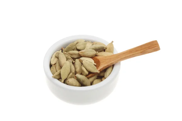 Cardamom in a ramekin — Stock Photo, Image