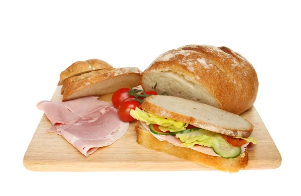 Bread and sandwich — Stock Photo, Image