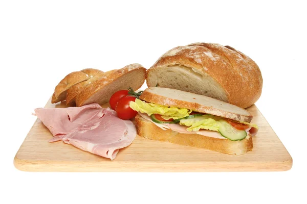 Sandwich and loaf — Stock Photo, Image