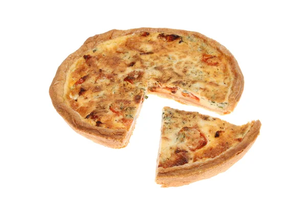 Quiche and slice — Stock Photo, Image