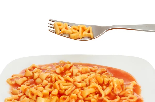 Alphabet pasta — Stock Photo, Image