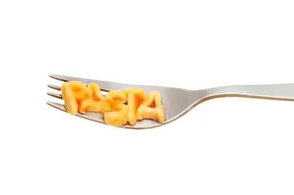 Pasta on fork — Stock Photo, Image