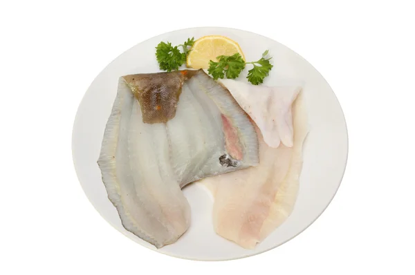 Filetes de solla cruda — Foto de Stock