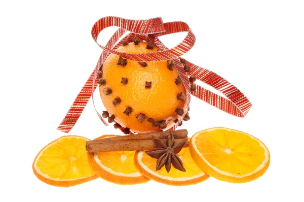 Decorated orange — Stock Photo, Image