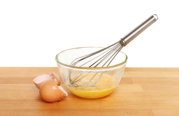 鸡蛋在碗里 — 图库照片