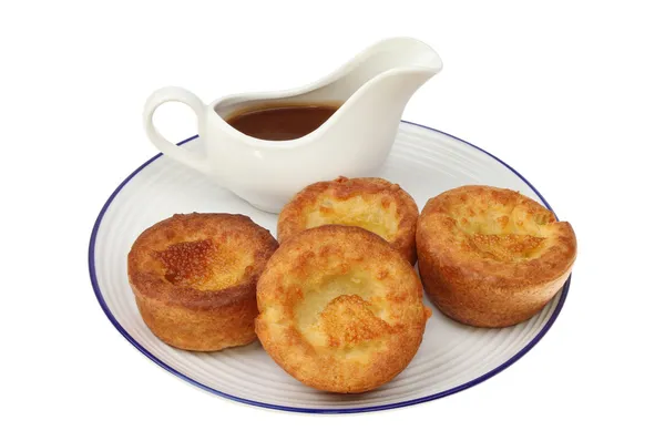 Yorkshires and gravy Royalty Free Stock Photos