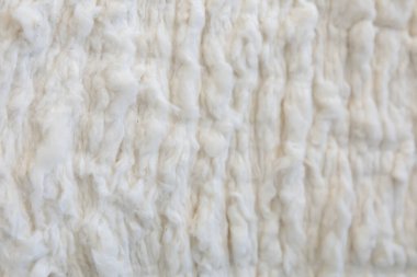 White Cotton or wool texture background surface. Textile industry concept background.