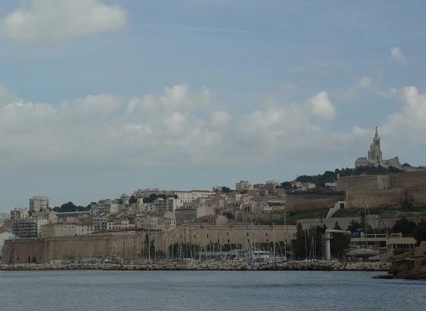 Старий порт в Марселі день — стокове фото