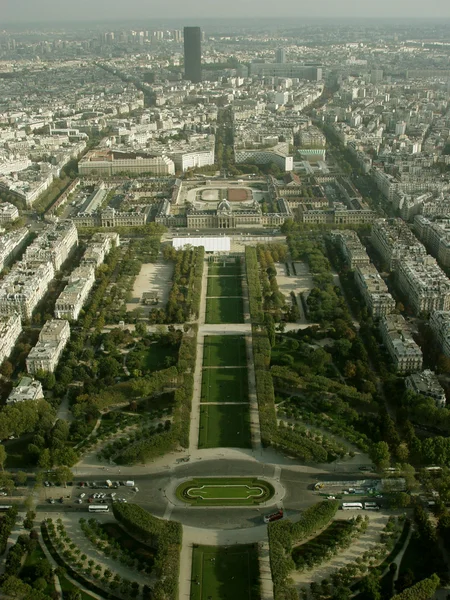 Letecký pohled na Paříž — Stock fotografie