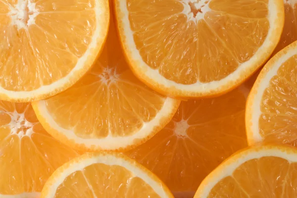 Orange slices overlapping