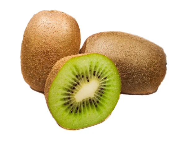 Kiwi-Frucht isoliert auf weißem Hintergrund Stockbild
