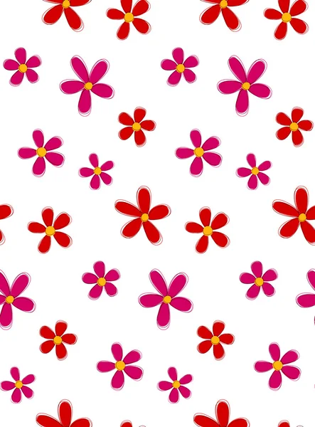 Seamless flower background. — Stock Vector