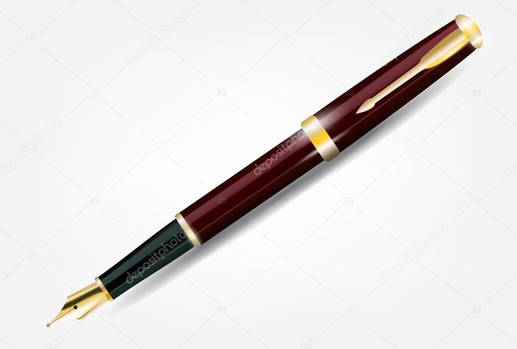 Pen with gold nib