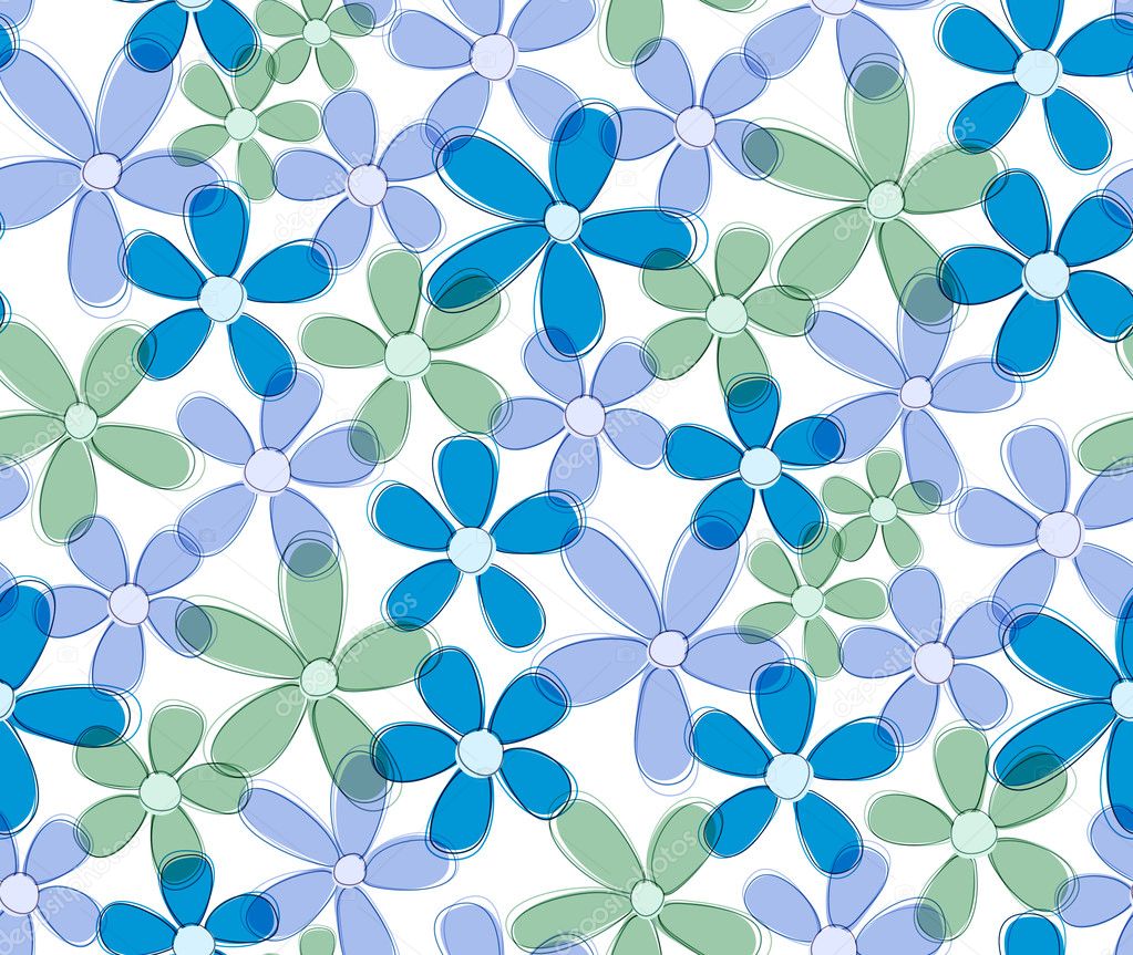 Seamless flower background.