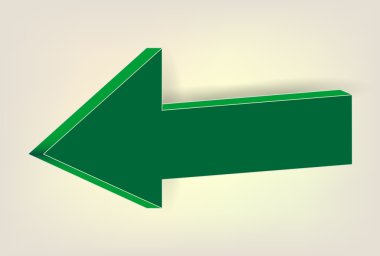 gri zemin üzerine Yeşil ok birim