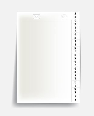 alfabe ile defter sayfası