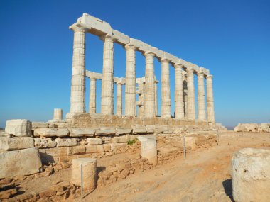 Eylül ayında poseidon Tapınağı