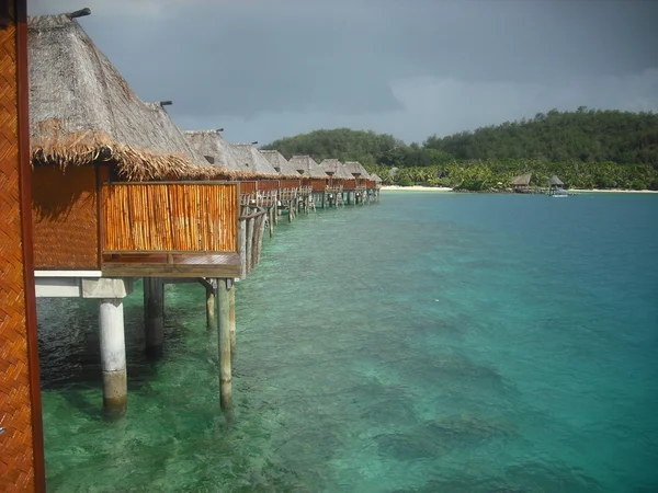 Überwasser-Bungalow — Stockfoto