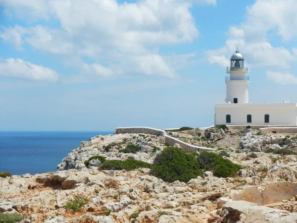 Lighthouse high above the Mediterranean — Stock Photo, Image