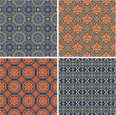 Çin antik Dikişsiz desen