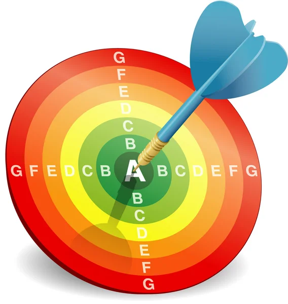 Concepto de eficiencia energética — Vector de stock