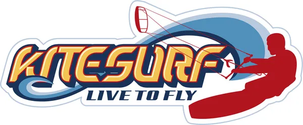 Cerf-volant Surf — Image vectorielle