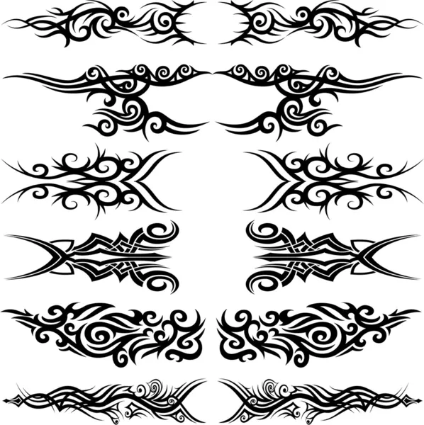 Maori tribal tattoo Rechtenvrije Stockillustraties