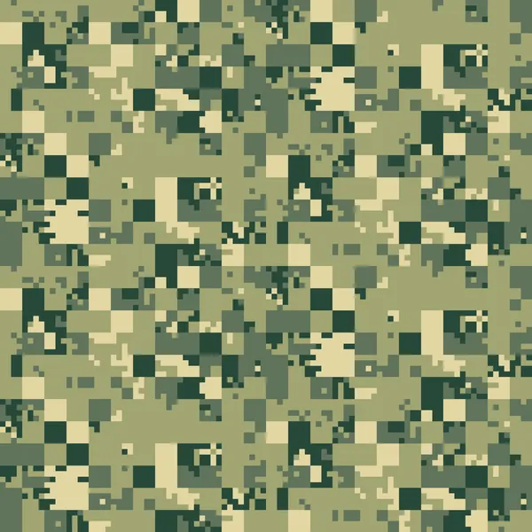 Digital camouflage seamless pattern — Stock Vector