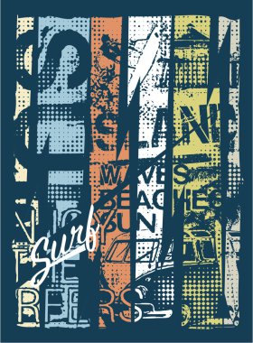 sörf grunge patchwork