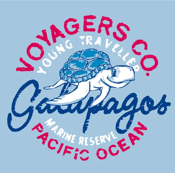 Tartaruga-de-galápagos — Vetor de Stock