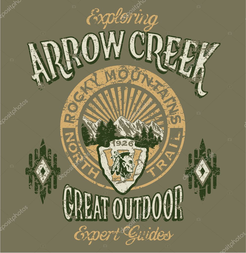 Vector artwork for boy sportswear - 3 custom colors - Grunge effect in separate layer