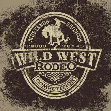 Wild west rodeo clipart