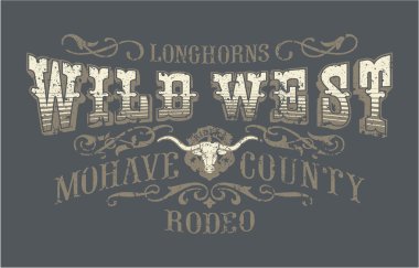 Wild west rodeo clipart