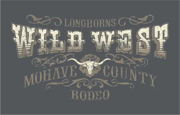 Wild-West-Rodeo — Stockvektor