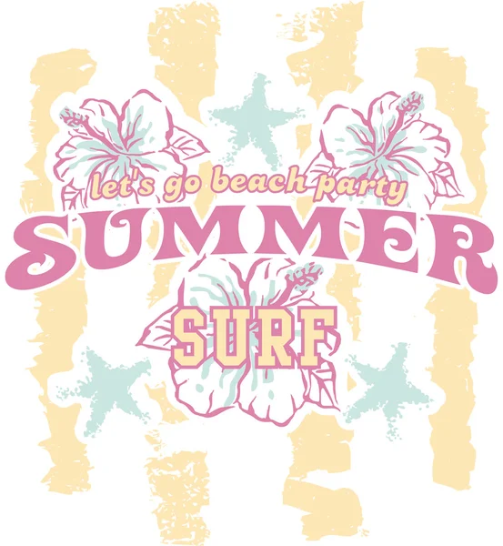 Fiesta de verano playa — Archivo Imágenes Vectoriales