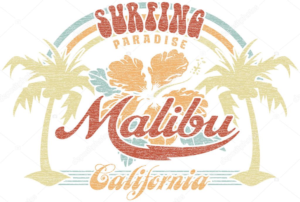 Malibu surfing paradise