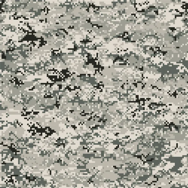 ピクセル化されたカモフラージュ模倣壁紙抽象的なベクトルシームレスパターン — ストックベクタ