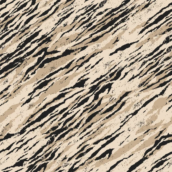 タイガーゼブラスキン迷彩壁紙抽象的なシームレスパターン — ストックベクタ