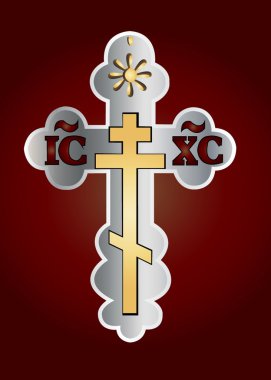 Orthodox cross clipart