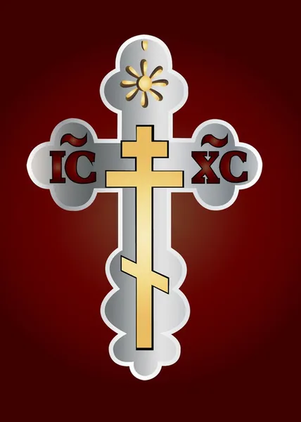 Croix orthodoxe — Image vectorielle