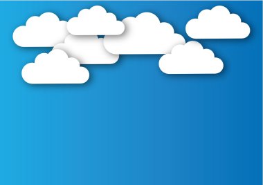 Kağıt bulutlar arka plan