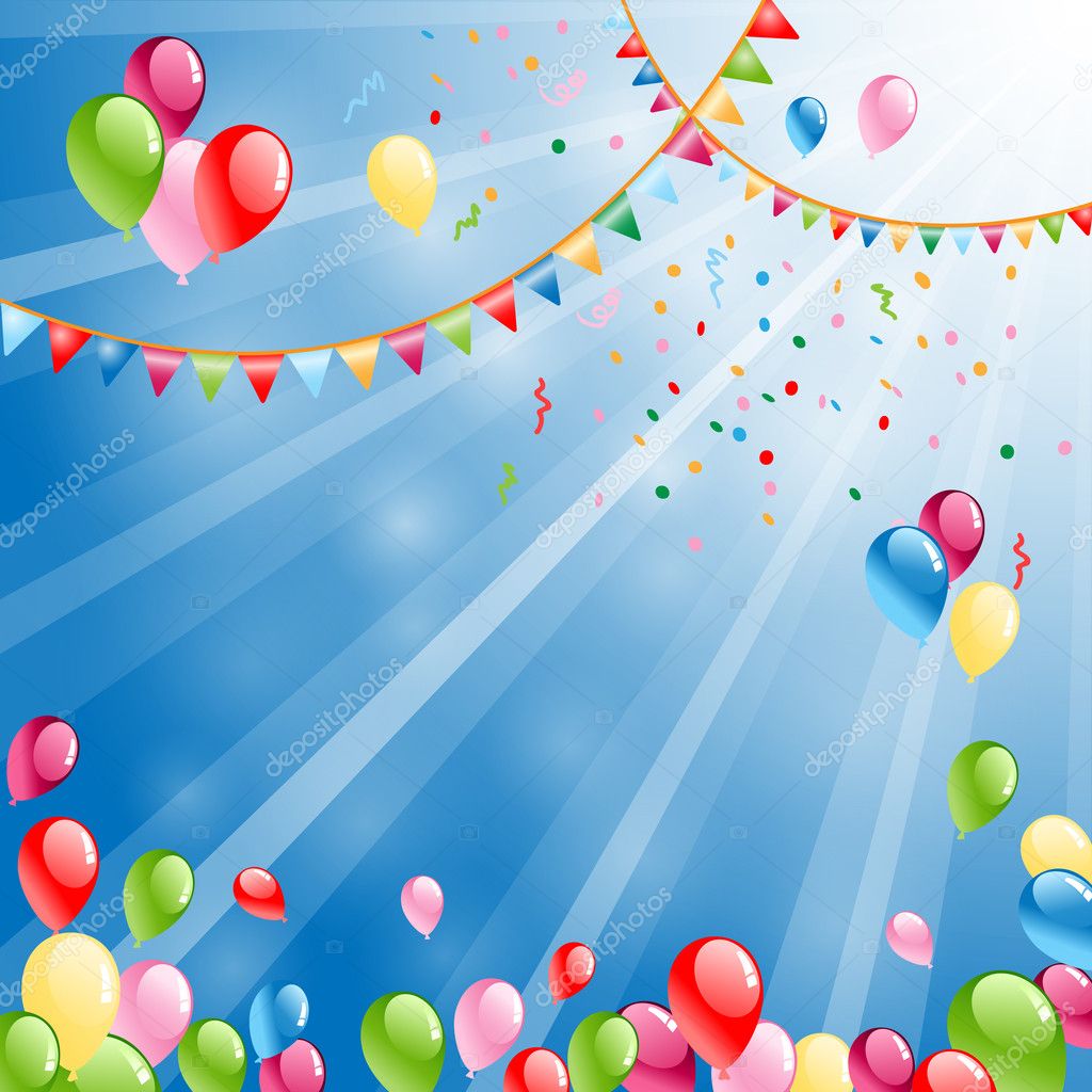 Celebration background balloons Stock Vector Image by ©kozar12 #36660579
