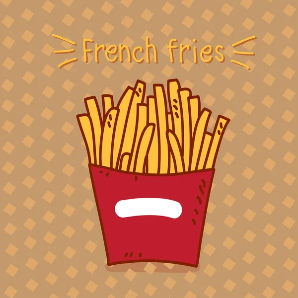 Pommes frites — Stock vektor